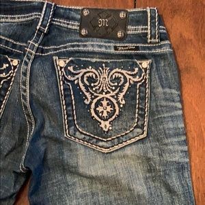 Distressed Miss Me Denim Shorts